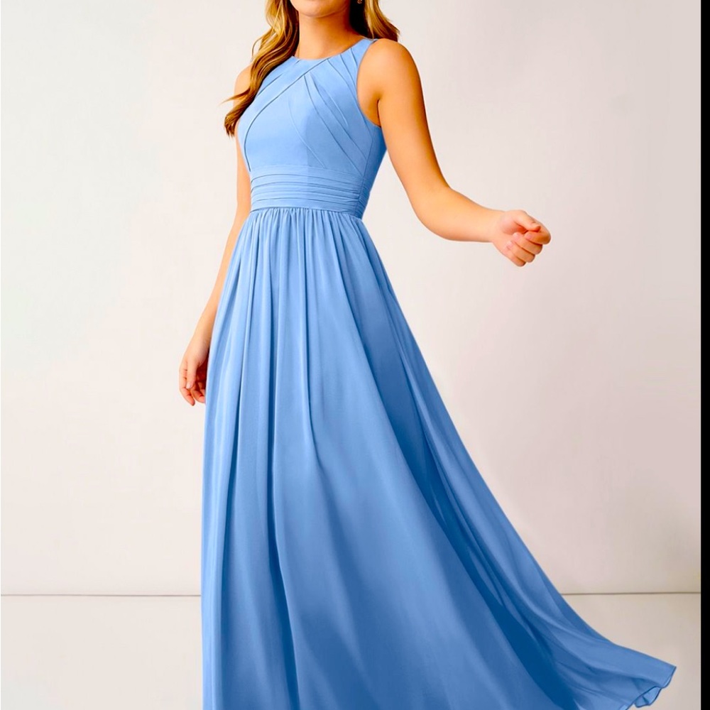 Azazie Harper Steel Blue
